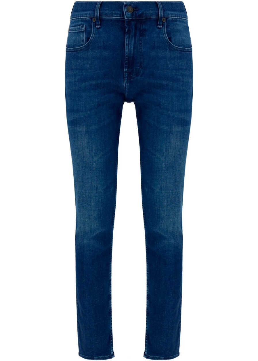 7 For All Mankind 7 For Slimmy Tapered Stretch Jeans JSMXB480TO MID BLUE image0