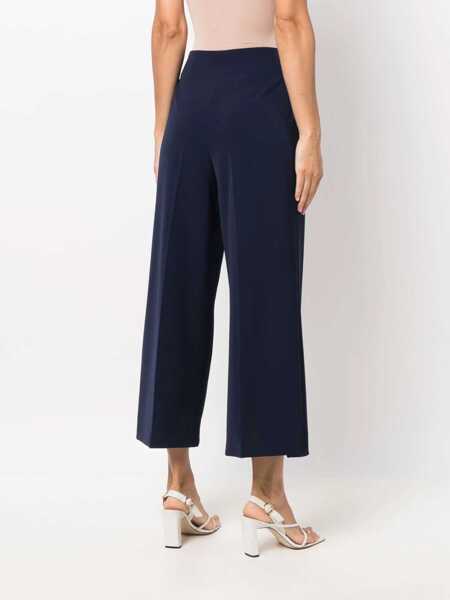 Pantaloni casual LOVE Moschino Wide Leg Trousers BLUE Femei (BM 8736201) 4