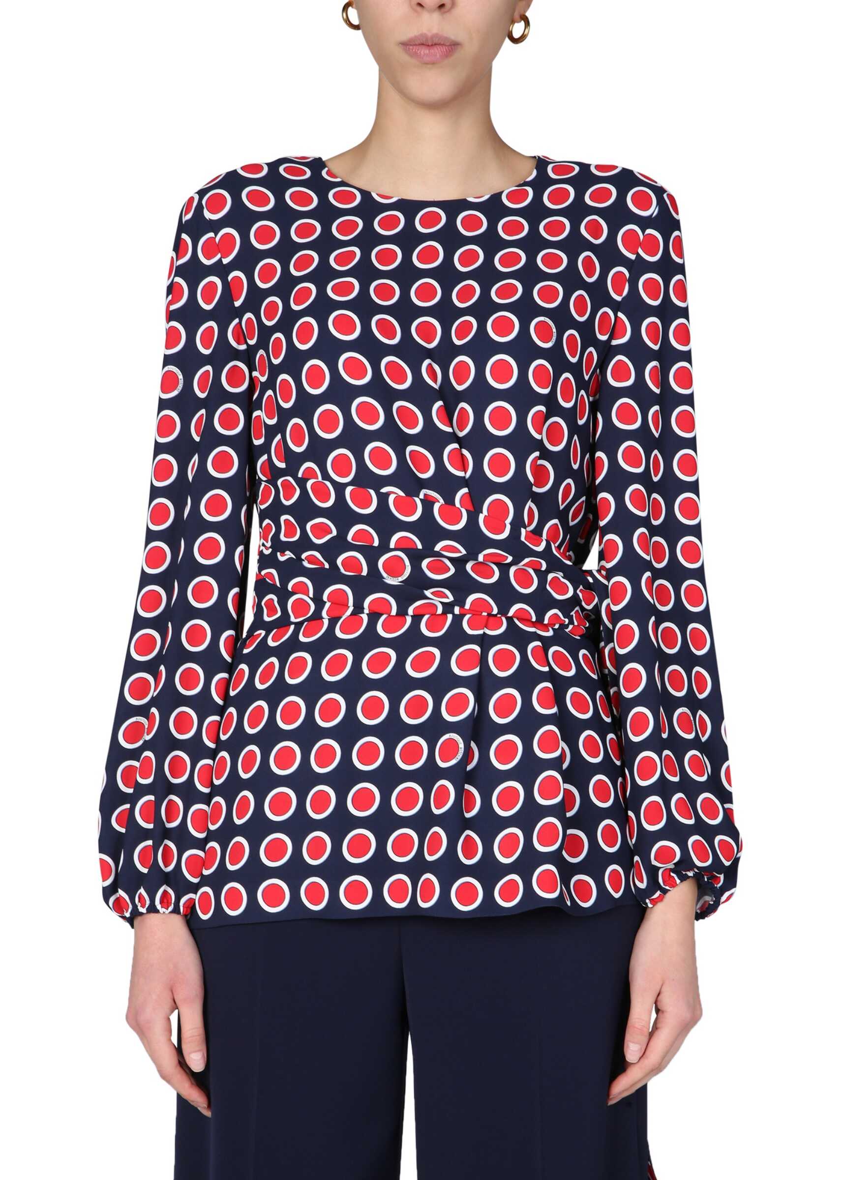 LOVE Moschino "Eyelets" Blouse 02041151_1290 BLUE