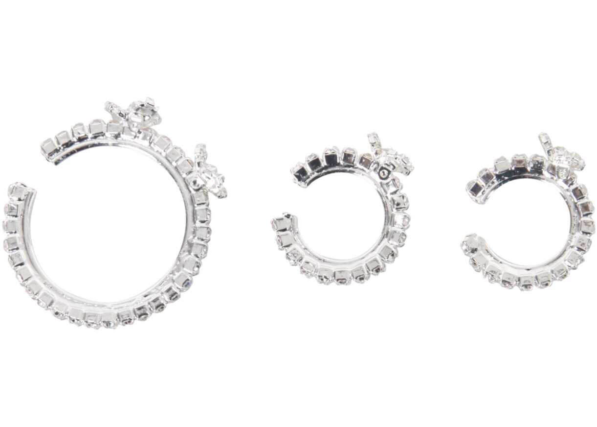 Magda Butrym Set Of Three Hoop Earrings 911321_SILVER SILVER image