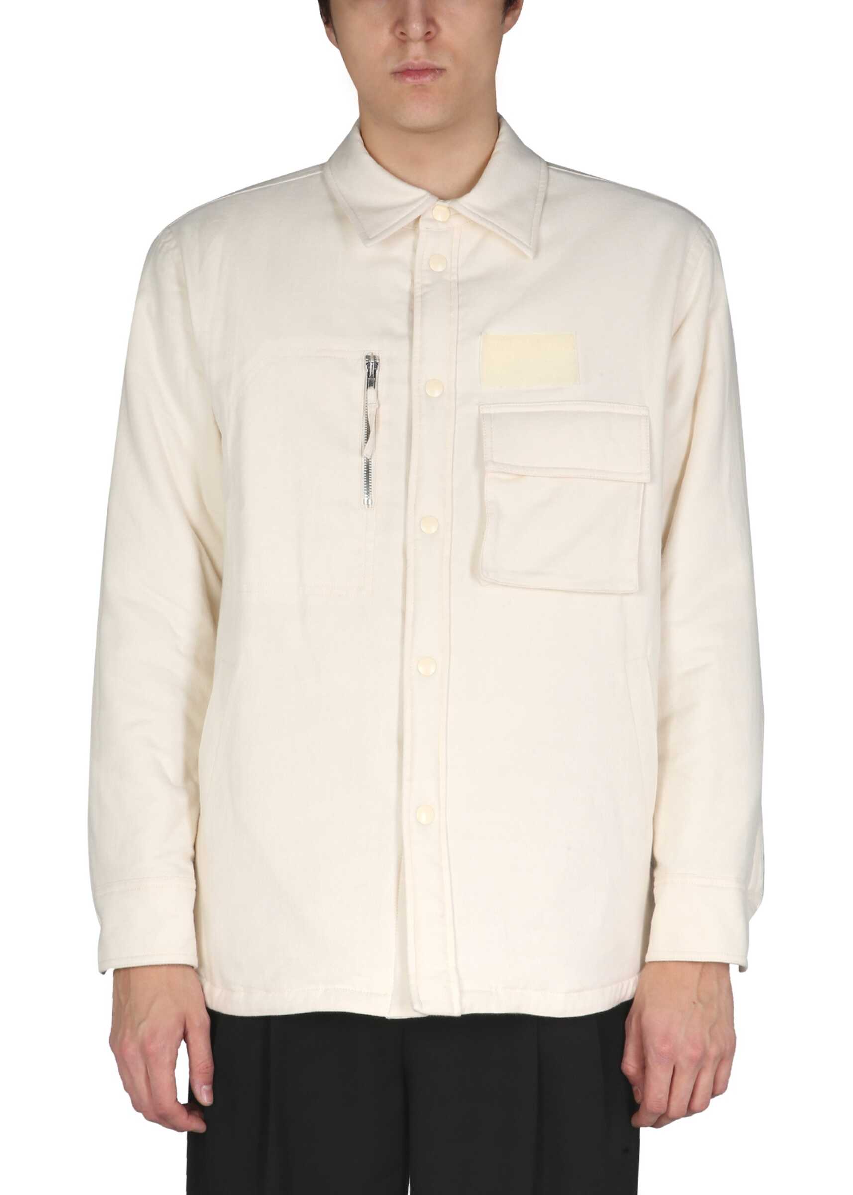 Baie penalizare oriunde  Jachete HELMUT LANG Shirt Jacket WHITE Barbati (BM8736948) - Boutique Mall  Romania