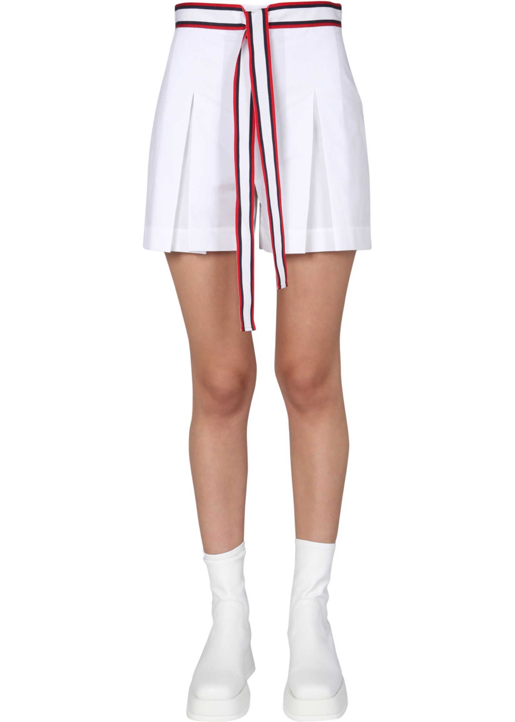 LOVE Moschino Shorts With Sailor Mood Detail 03231120_0001 WHITE