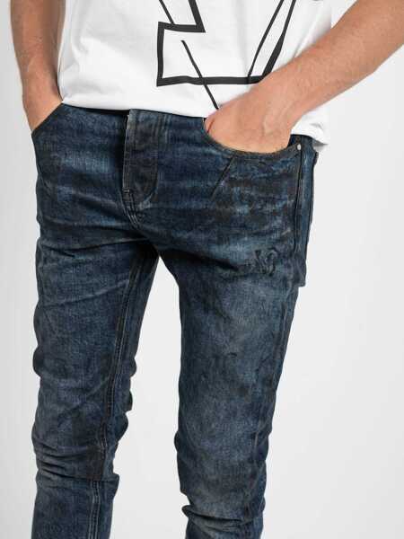 Pantaloni casual Les Hommes LKD320 Niebieski Barbati (BM 8737566) 6