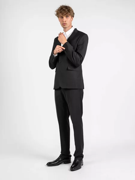 Sacouri office Les Hommes Classic City LKW100 Czarny Femei (BM 8737641) 7
