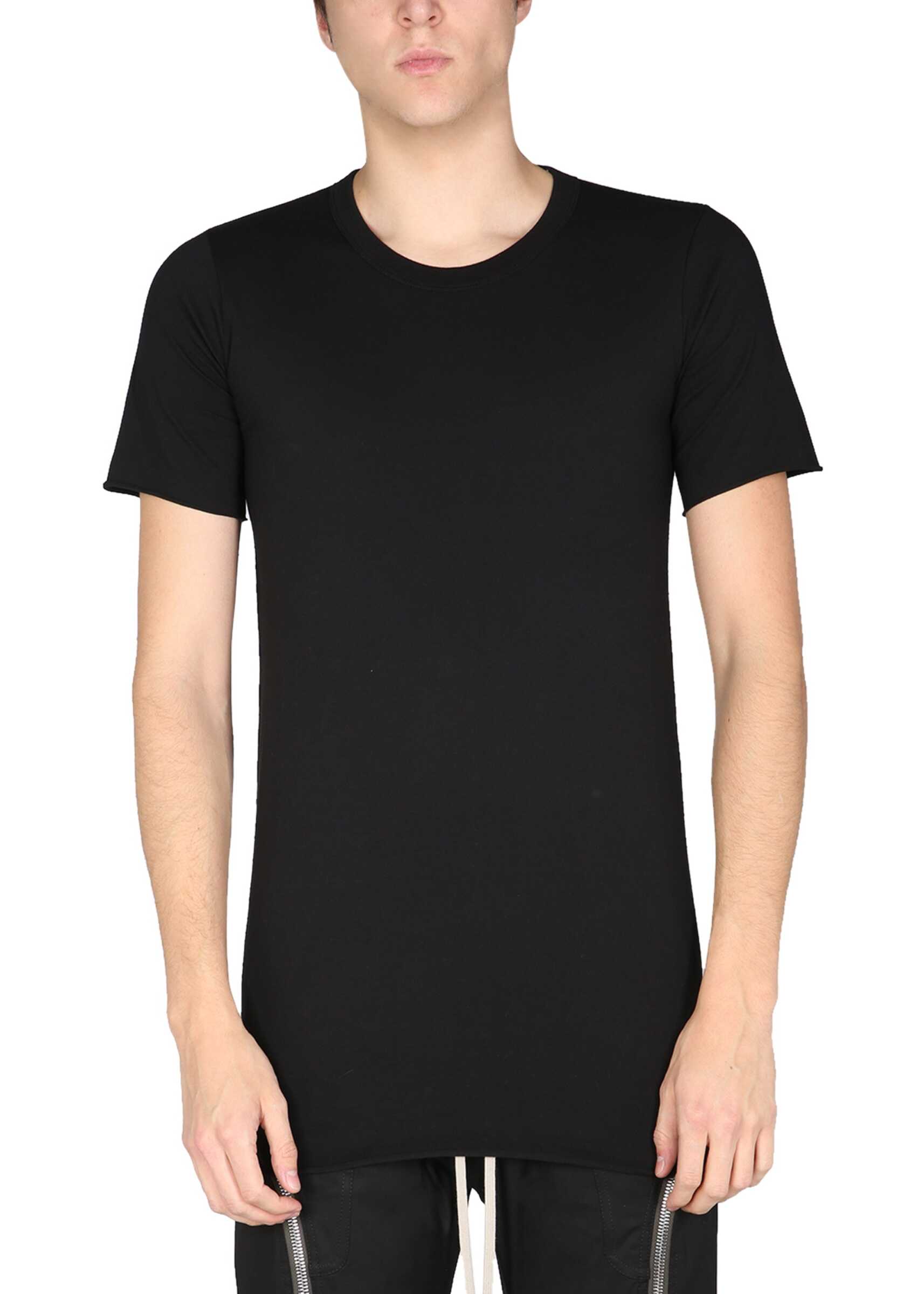 Rick Owens Crew Neck T-Shirt RU01B1251_JA09 BLACK