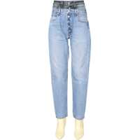 Blugi drepti Double Waist Jeans Femei