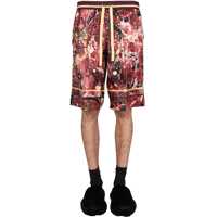 Pantaloni scurti Bermuda With Marbled Print Barbati