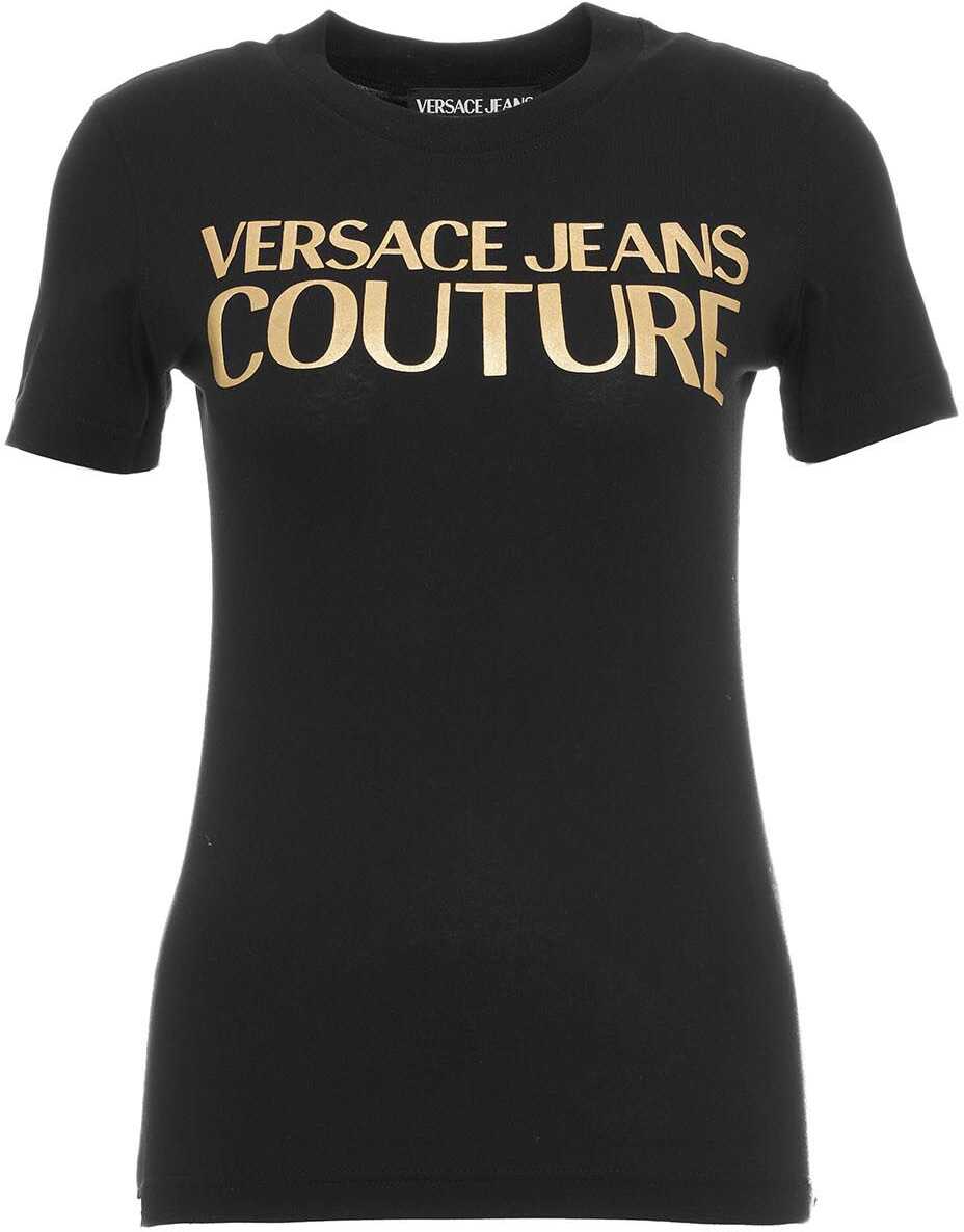 Versace T-Shirt with Logoprint Black