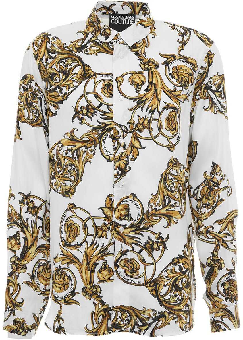 Versace Shirt in Barock-Print White