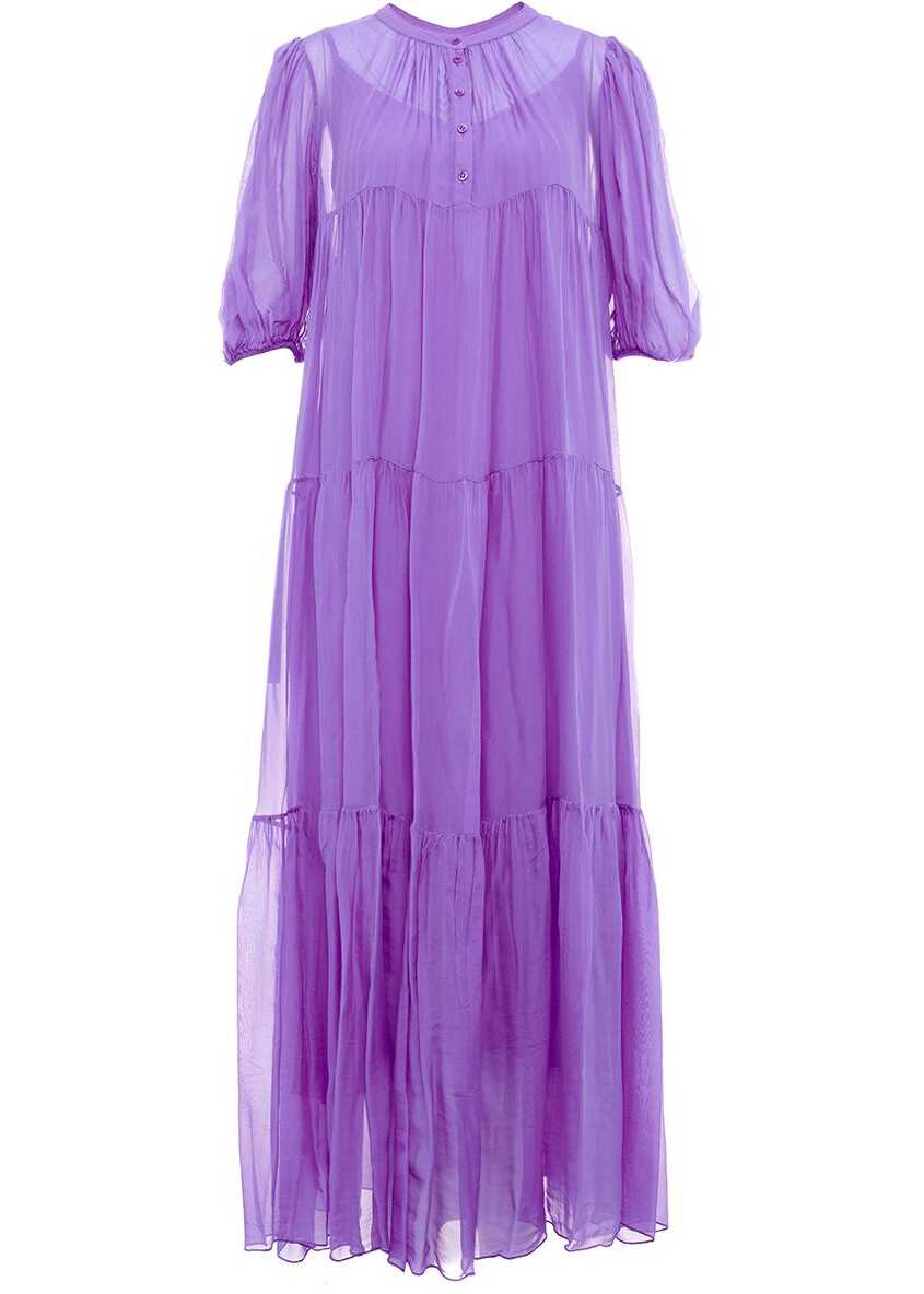 Kaos Dress with flounces Violet image8