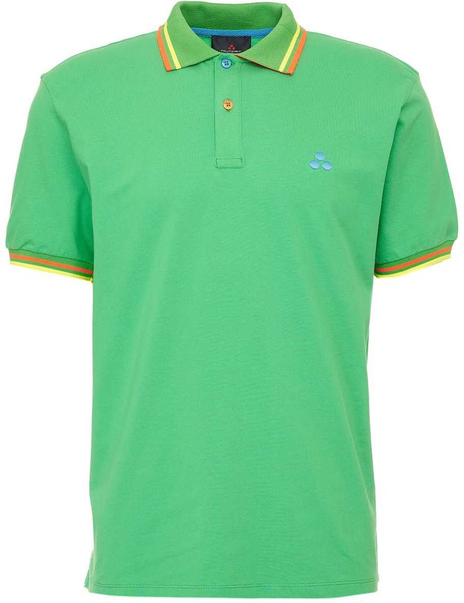 Peuterey Polo with embroidery logo Green