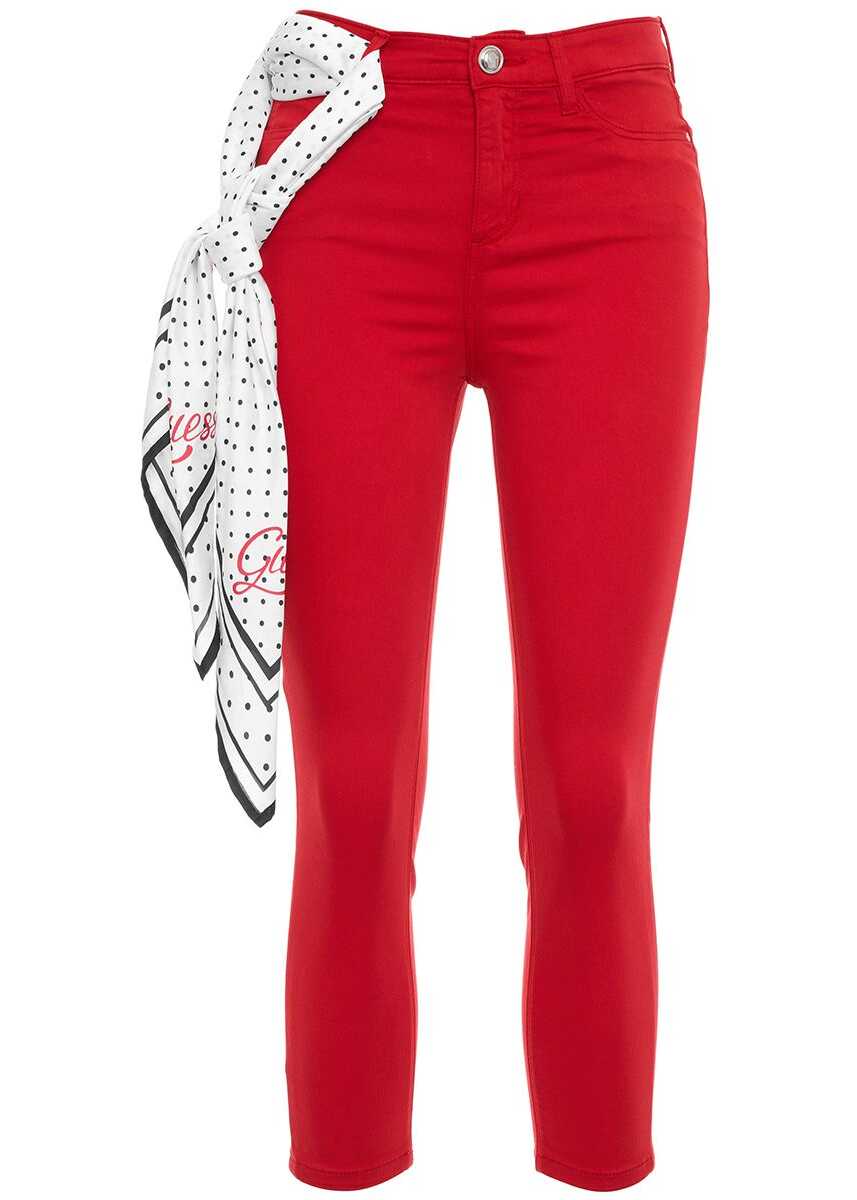 GUESS Jeans with foulard Red