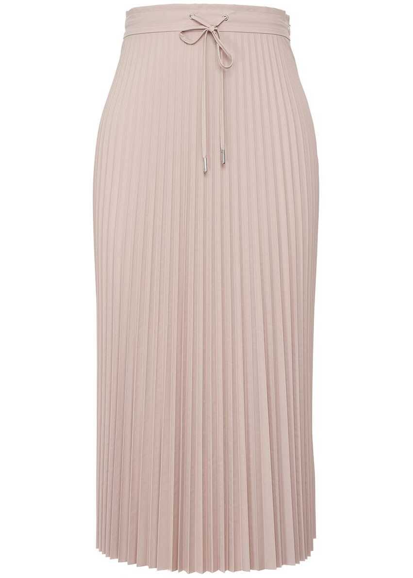 GUESS Midi skirt plissee Nude