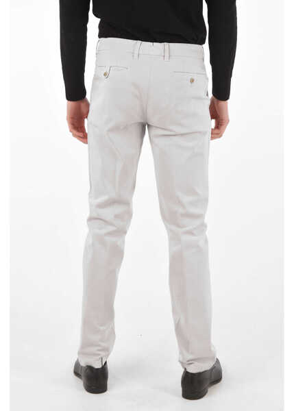 Pantaloni casual CORNELIANI Id Stretch Cotton Chino Pants Gray Barbati (BM 8744493) 2