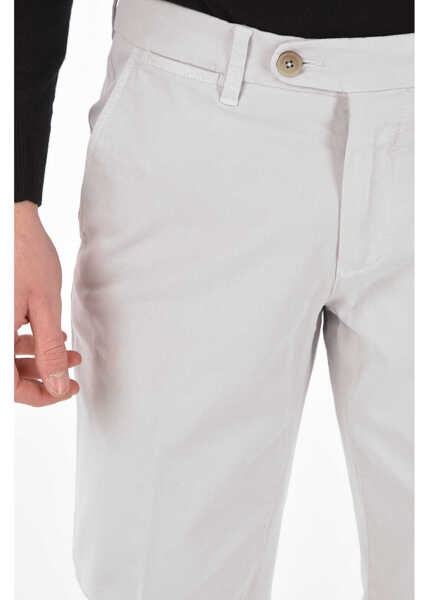 Pantaloni casual CORNELIANI Id Stretch Cotton Chino Pants Gray Barbati (BM 8744493) 3