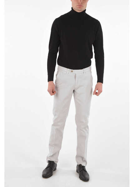 Pantaloni casual CORNELIANI Id Stretch Cotton Chino Pants Gray Barbati (BM 8744493) 4