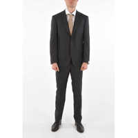 Costume 2-Piece Leader Pinstriped Suit With Flap Pockets Barbati