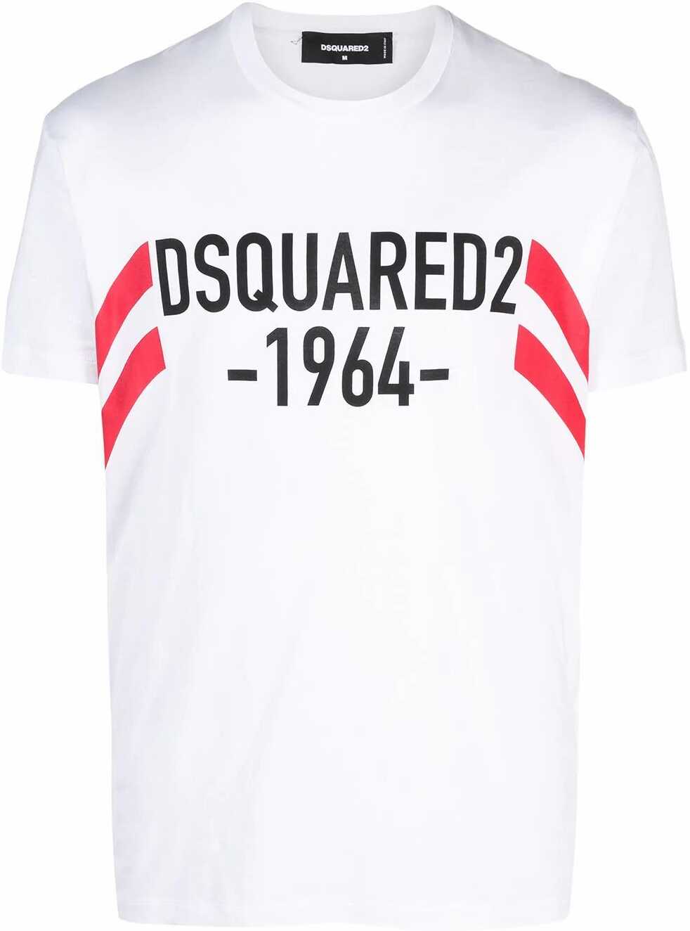 DSQUARED2 Printed Cool Fit T-Shirt White