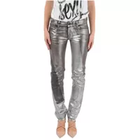 Blugi skinny Black Gold Metallic Effect Type-146 Jeans Femei