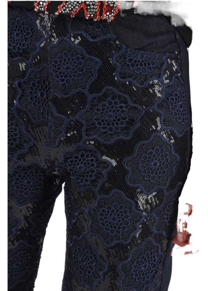 Blugi drepti Diesel Black Gold Lace High Waist Wide Type-1710 Jeans Blue Femei (BM 8746200) 3