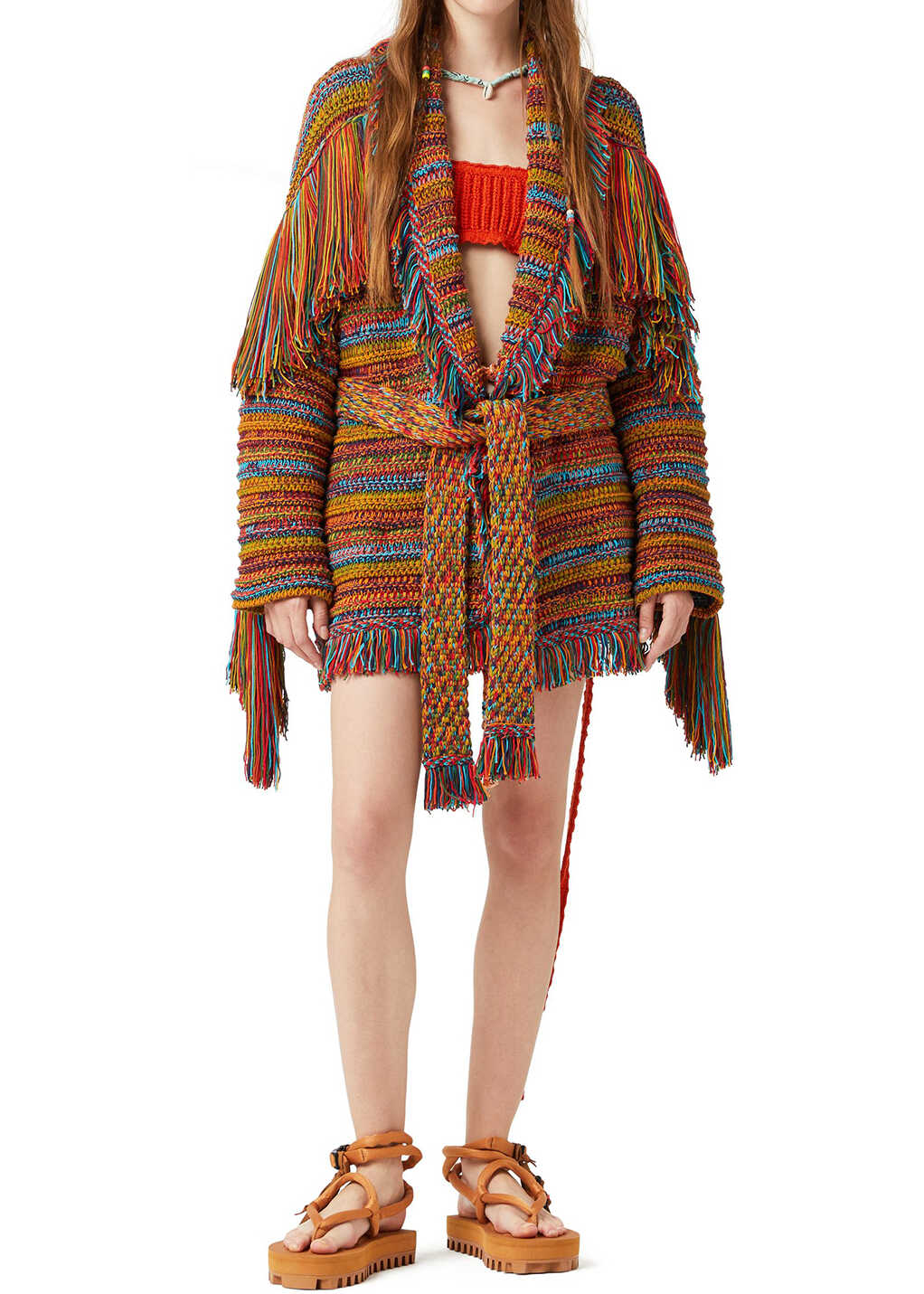 ALANUI Under A Palm Tree Icon Cardigan LWHB064S22KNI019 Multicolor