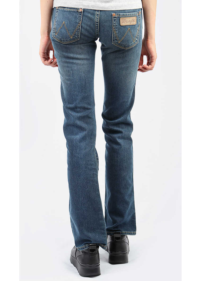 Blugi evazati Wrangler Jeans Wmns Blue Femei (BM 8747451) 3