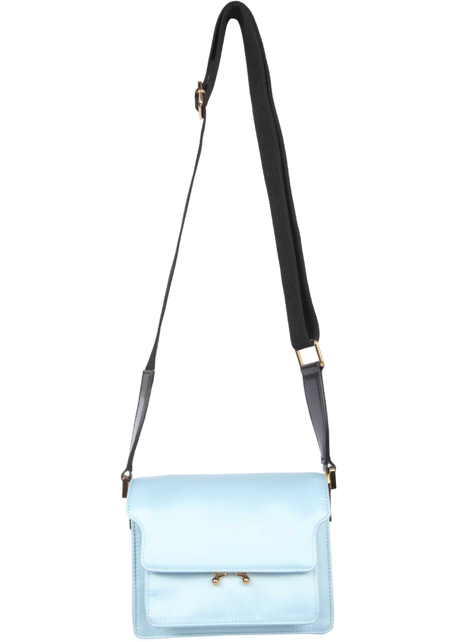 Marni Mini Trunk Light Bag BLUE b-mall.ro