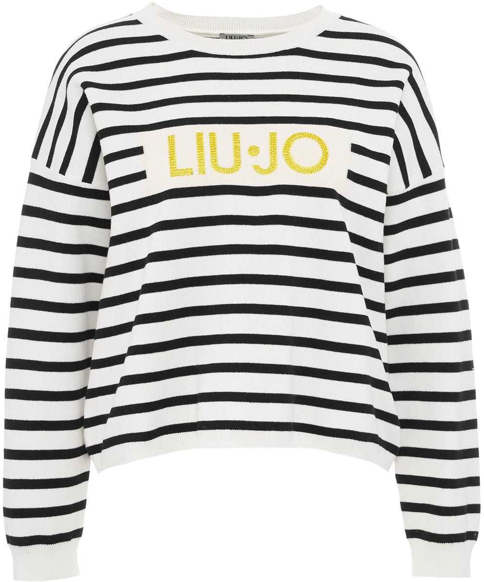 Liu Jo Sweater with stripes White image0