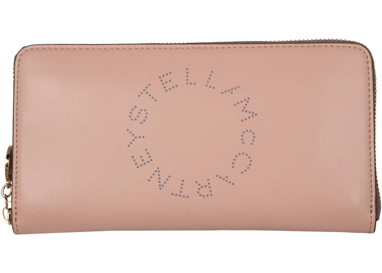 Stella McCartney Continental Wallet With Logo PINK
