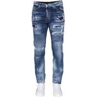 Blugi slim fit 5 Pocket Cool Guy Fit Distressed Denims Barbati