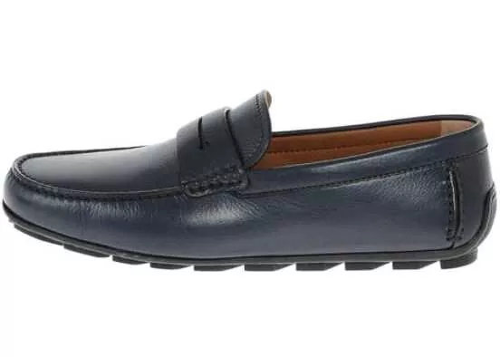Mocasini Ermenegildo Zegna Ez Luxury Leather Loafers Blue Barbati (BM 8749017) 2