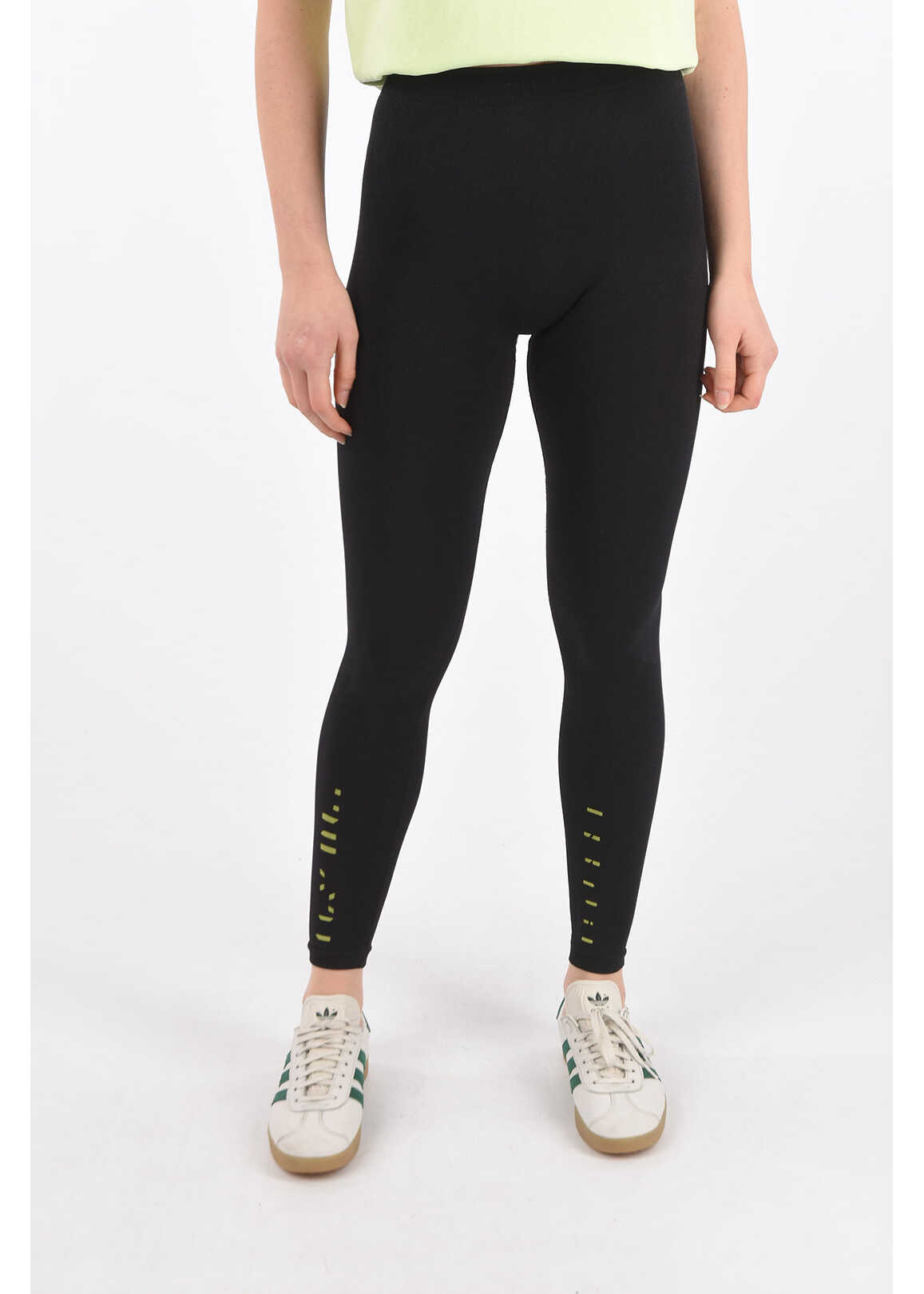 Unravel Athleisure Leggings With Fluo Details Black