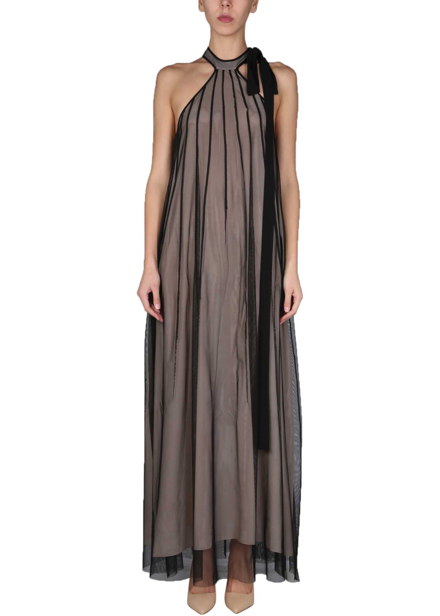 Anna Molinari Long Dress 7A054A_C9901 BLACK