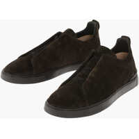 Sneakers Ermenegildo Zegna Couture Xxx Suede Leather Triple Stitch Sneakers