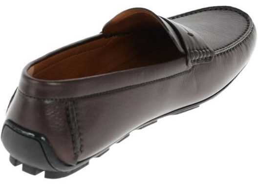 Mocasini Ermenegildo Zegna Ez Luxury Leather Driving Loafer Brown Barbati (BM 8749893) 3