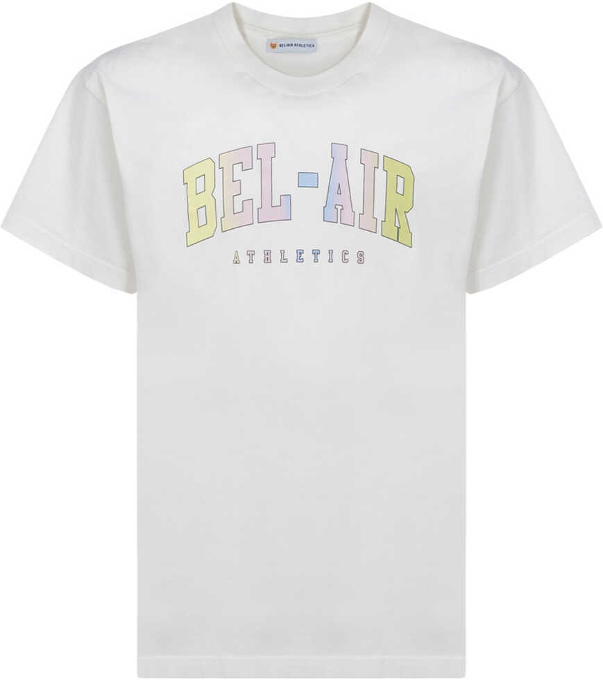 Bel-Air Athletics College T-Shirt 32BELM02226204 OFF WHITE