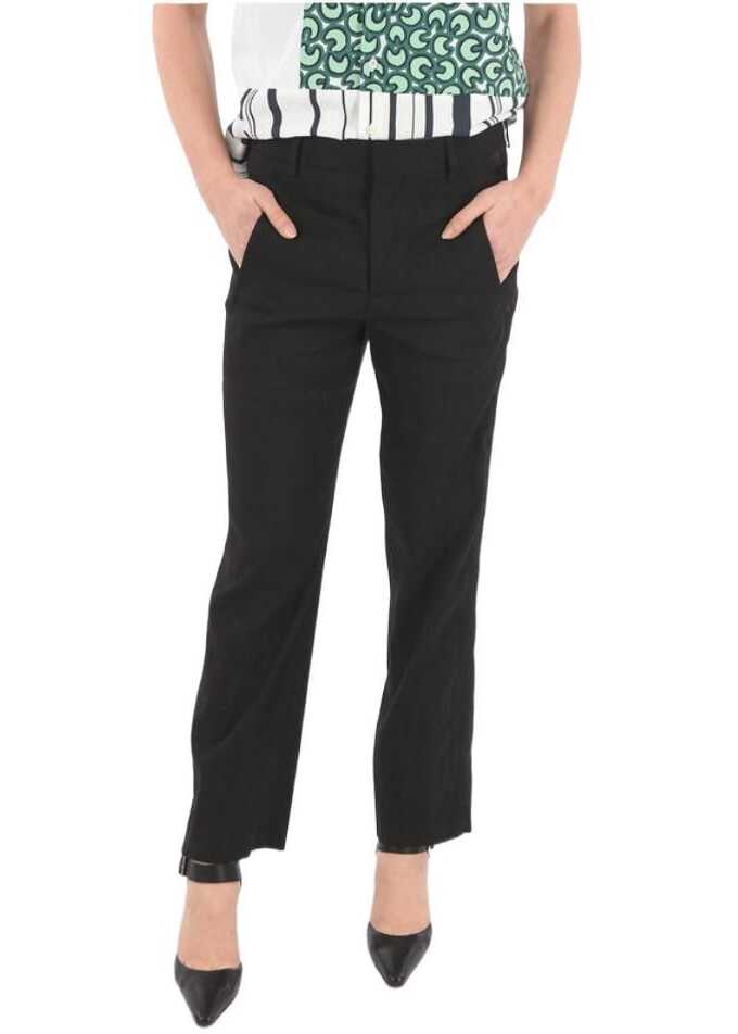 Neil Barrett 4 Pocket Side Satin Band Pants Black