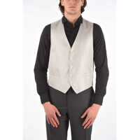Veste costum Silk Herringbone Cerimonia Academy Vest Barbati
