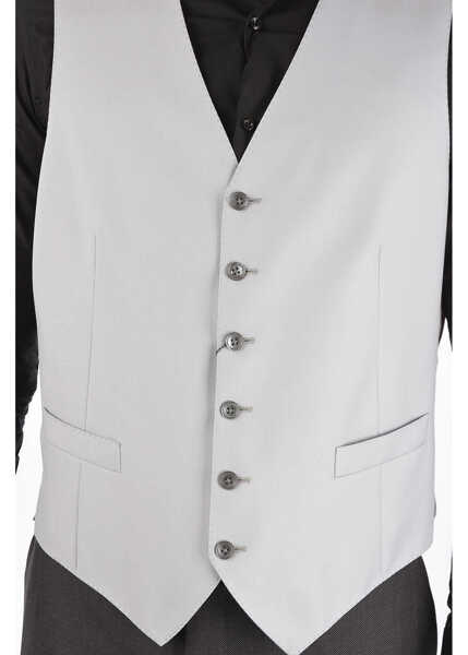 Veste costum CORNELIANI Virgin Wool Mantua Vest Gray Barbati (BM 8751249) 4