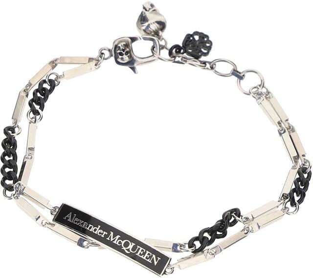 Alexander McQueen Bracelet 684708I11DY BLACK/TRASPARENT