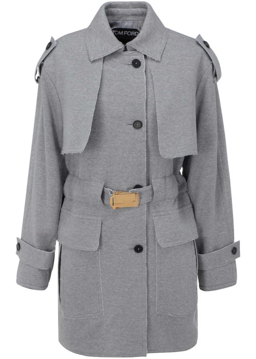 Tom Ford Cut and Sewn Jacket HEATHER GREY image8