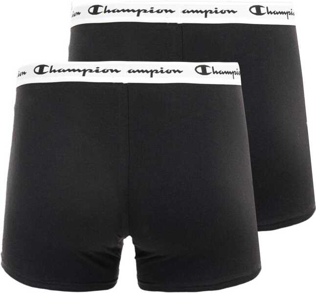 Chiloti Champion 2-Pack Boxer Shorts Black Barbati (BM 8752509) 2
