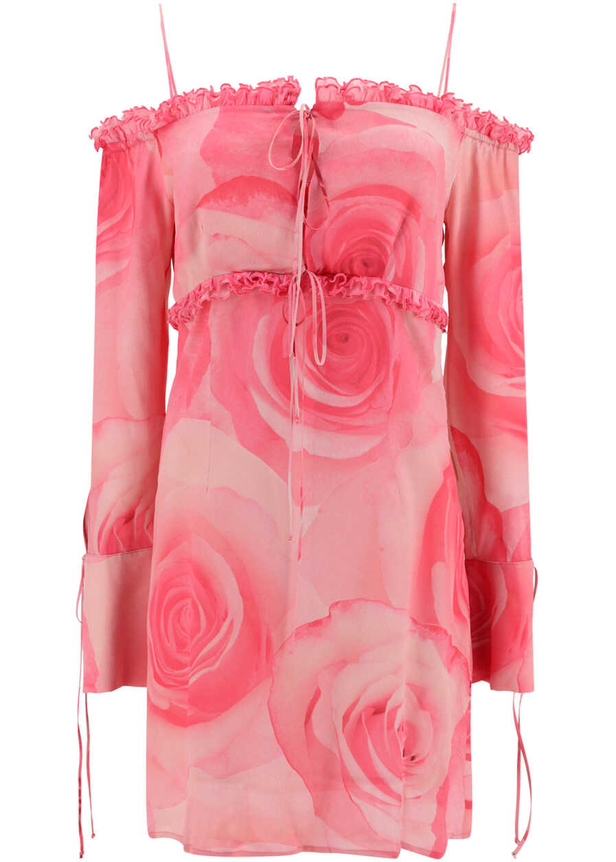 Blumarine St.Rose Dress DUSTY PINK/FUCSIA image8
