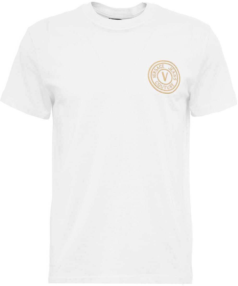 Versace T-shirt with logo embroidery White