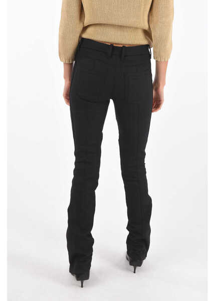 Pantaloni casual Diesel Black Gold Biker Pants Perkuno With Ankle Zip Black Femei (BM 8753583) 2
