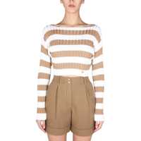 Pulovere casual Sweater With Striped Pattern Femei