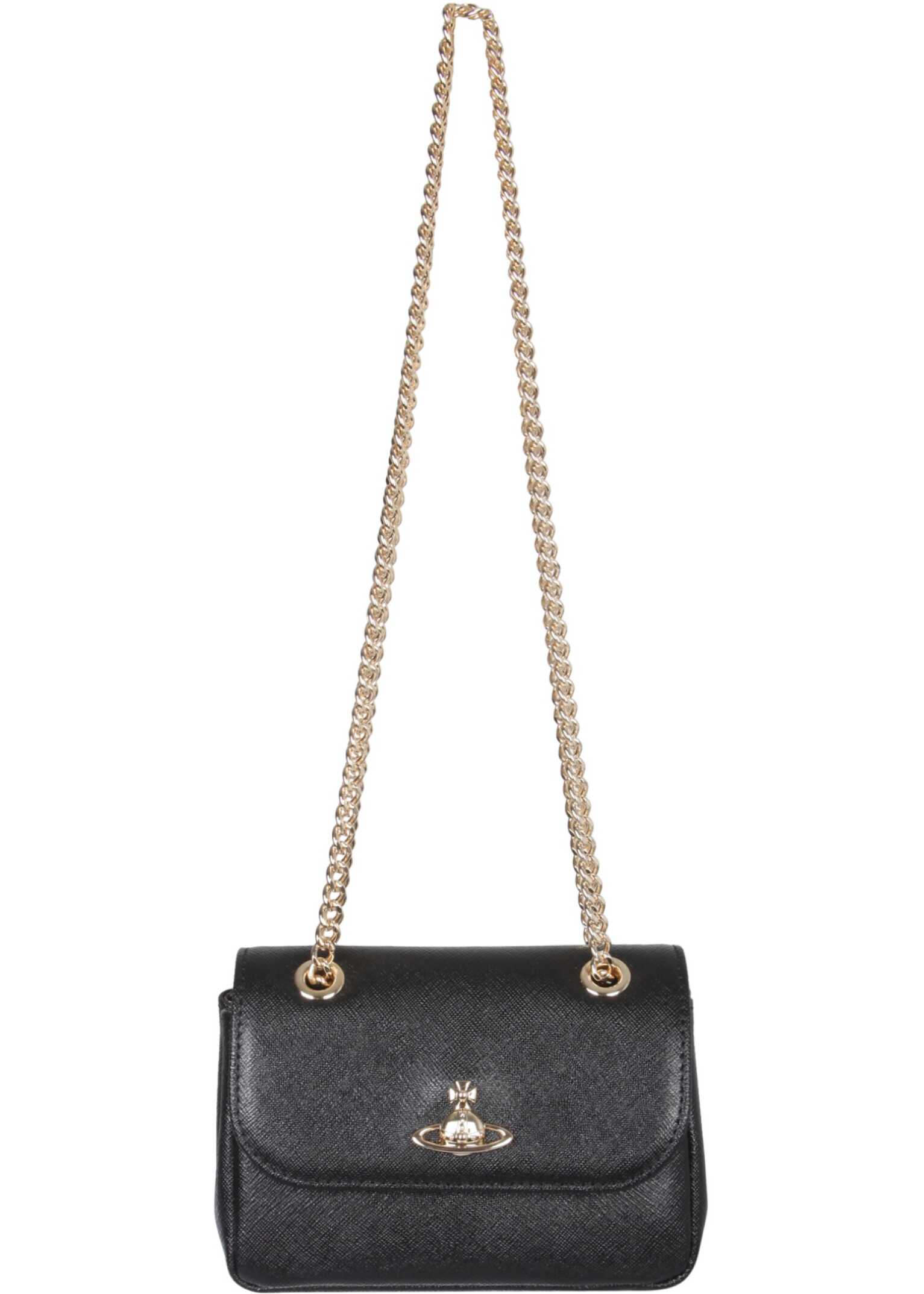 Vivienne Westwood Small Victoria Bag With Chain 52020005_42106N402 BLACK