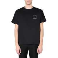 Tricouri Crew Neck Cotton T-Shirt With Terry Patch Barbati
