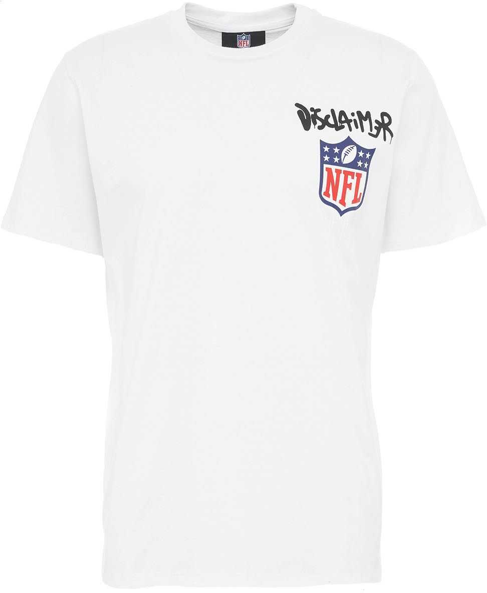 Disclaimer T-shirt Football-Style White