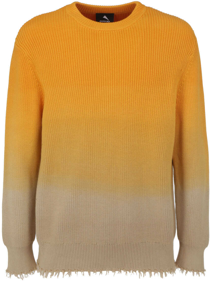 MAUNA KEA Multicolor Sweater MKU307 ORANGE/SAND